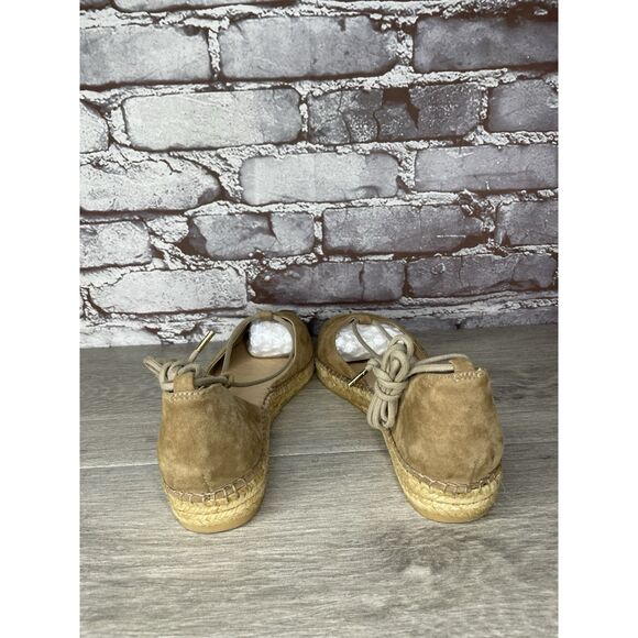 Viscata Barceloneta Tan Brown Suede Lace Espadrilles Mules Women’s 39EU/8.5M US - Picture 6 of 16